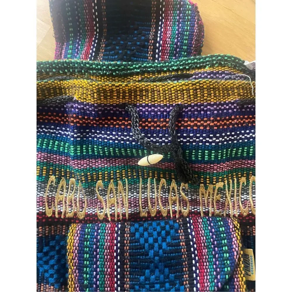 Cabo San Lucas Mexico Artesian Woven Mini Travel Backpack